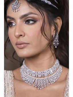 Amreli Jaipur - Loreen Diamond Necklace Set