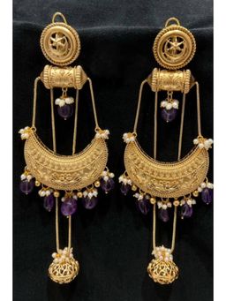 Amreli Jaipur - Gold Plated Polki Earrings