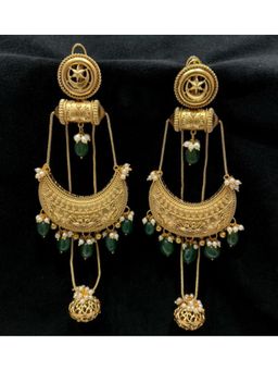 Amreli Jaipur - Gold Plated Polki Earrings