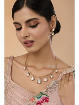 Amreli Jaipur - Malini Polki Necklace Set