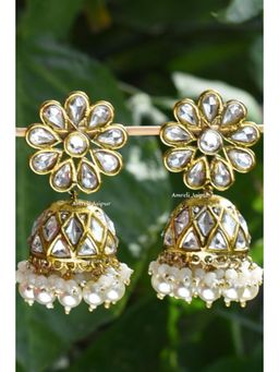 Amreli Jaipur - Guleen Polki Kundan Jhumkas