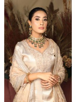 Amreli Jaipur - Falguni Green Kundan Set