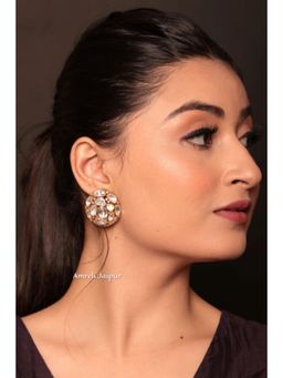 Amreli Jaipur - Yana Polki Gold Studs Earrings