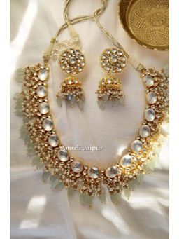 Amreli Jaipur - Survi Pachi Kundan Set