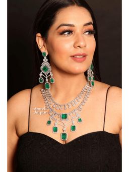 Amreli Jaipur - Anastasia Emerald Diamond Set