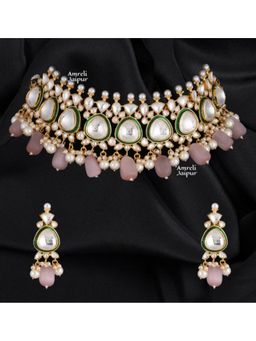 Amreli Jaipur - Nilaya Polki Kundan Set