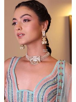 Amreli Jaipur - Chitra Pachi Kundan Choker Set
