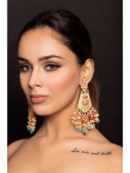 Amreli Jaipur - Yuvan Passa Gold Earrings