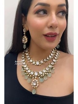 Amreli Jaipur - Lilah Double Layered Polki Set