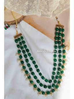 Amreli Jaipur - Oormi Emerald Green Necklace
