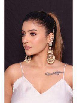 Amreli Jaipur - Hazel Gold Silver Earrings