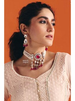 Amreli Jaipur - Chaira Polki Choker Set