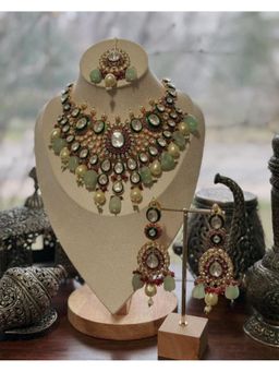 Amreli Jaipur - Kenia Polki Necklace Set