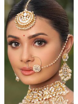 Amreli Jaipur - Pachi Kundan Nose Ring Nath