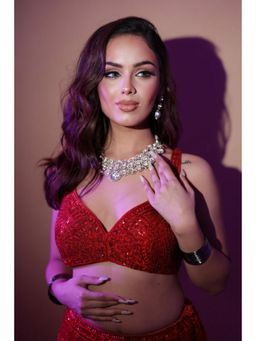 Amreli Jaipur - Irya Polki Necklace Set