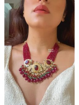 Amreli Jaipur - Ayame Kundan Carving Set