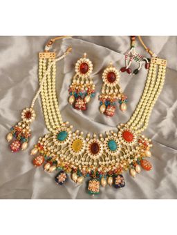 Amreli Jaipur - Willa Multicolored Kundan Set