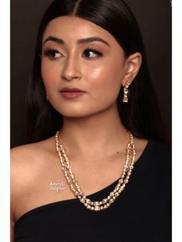 Amreli Jaipur - Aviana Polki Necklace Set