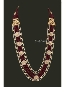 Amreli Jaipur - Taj Pachi Kundan Necklace