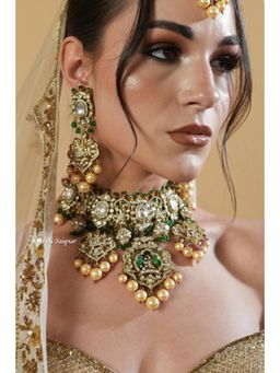 Amreli Jaipur - Faaria Polki Choker Set