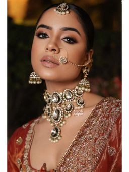 Amreli Jaipur - Ayma Polki Necklace Set