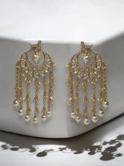 XAGO - Le Uksita White Pearl and Moissanite Earrings