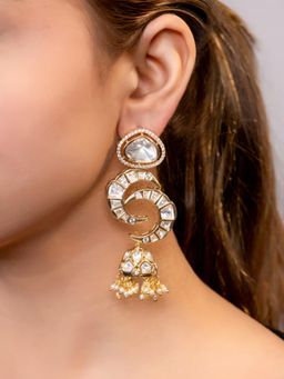 XAGO - Le Raine Gold Plated Kundan Studded Earrings