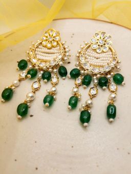 XAGO - Le Jose Green Pearl and Moissanite Earrings