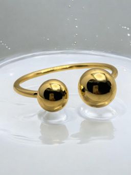 XAGO - Le Zoe Gold Plated Cuff Bracelet