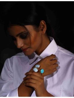 XAGO - Cora Gold Turquoise Bracelet