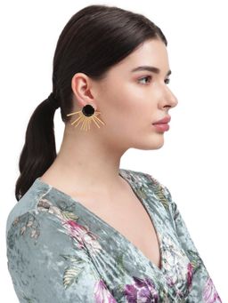 XAGO - Alejandra Black Onyx Ray Studs