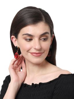 XAGO - Hecate Black Onyx and Garnet Convert Earrings