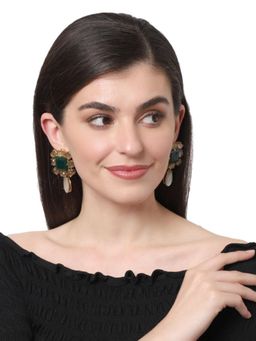 XAGO - Cosima Green Onyx and Smoky Quartz Convert Earring