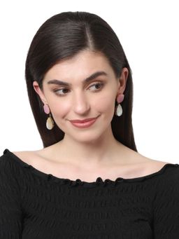 XAGO - Ganya Rose Quartz Convert Earrings