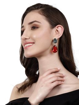 XAGO - Shasta Red And Blue Drop Convertible Earrings