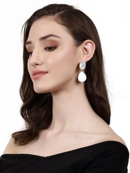 XAGO - Avani Mother Of Pearl Convertible Drop Earrings