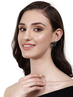 XAGO - Seira Blue Topaz Gold Plated Studs