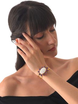 XAGO - Ana Amethyst and Mother Of Pearl Bracelet