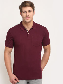 Cantabil - Maroon Mens T-Shirt