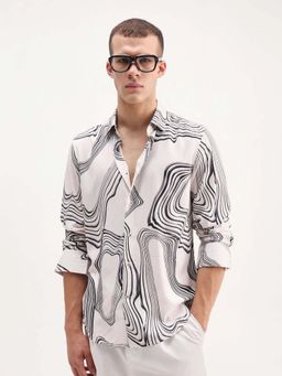 Rare Rabbit - Men Wira White Primary Shirt