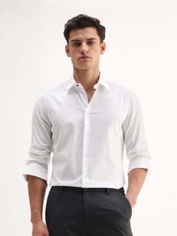 Rare Rabbit - Men Newton 25 White Primary Shirt