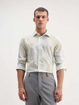 Rare Rabbit - Men Livra Off White Primary Shirt