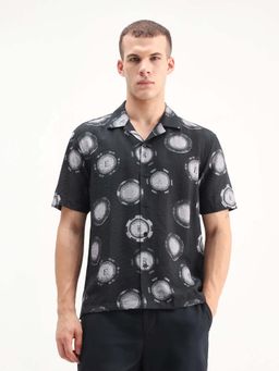 Rare Rabbit - Men Crix Black Dusky Shirt