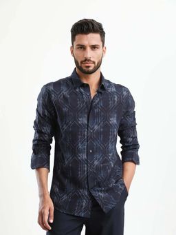 Rare Rabbit - Men Rumi Navy Shirt