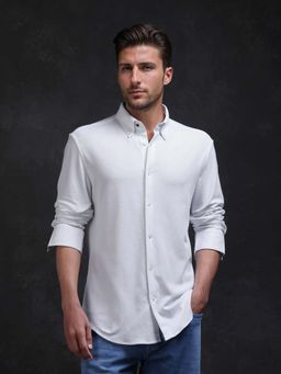 Rare Rabbit - Men Vane-25 White Primary Shirt