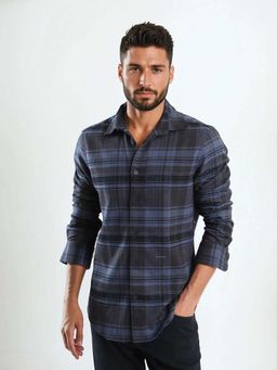 Rare Rabbit - Men Ricl Blue Primary Shirt