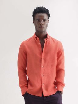 Rare Rabbit - Men Lucis Coral Primary Shirt
