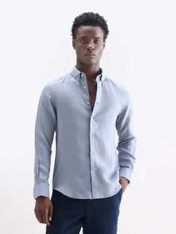 Rare Rabbit - Men Lucis Blue Primary Shirt