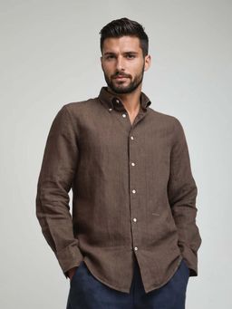 Rare Rabbit - Men Lucis Brown Shirt