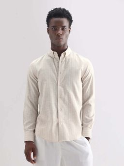 Rare Rabbit - Men Kylo Cream Primary Shirt